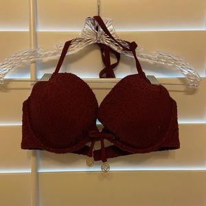 Burgundy bikini top from H&M. Size 34D